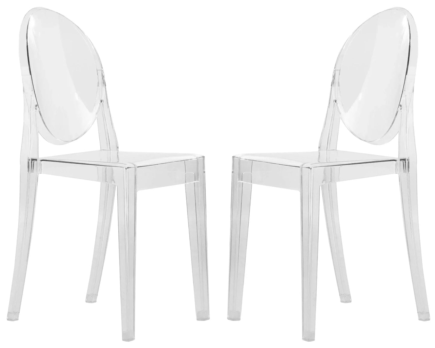 Marion Modern Transparent Acrylic Dining Chair, Set of 2 - Elax Furniture