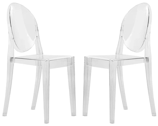 Marion Modern Transparent Acrylic Dining Chair, Set of 2 - Elax Furniture