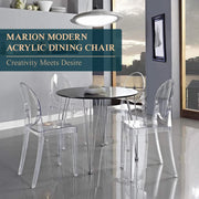 Marion Modern Transparent Acrylic Dining Chair - Elax Furniture