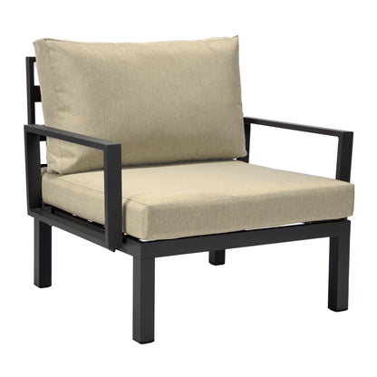 Hamilton 2-Piece ArmChair Upholstered in Polyester and Powder Coated Aluminum Frame - Elax Furniture