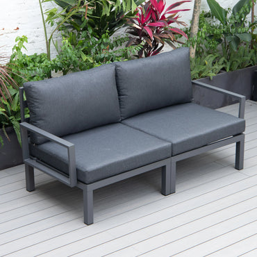 Hamilton 2-Piece ArmChair Upholstered in Polyester and Powder Coated Aluminum Frame - Elax Furniture