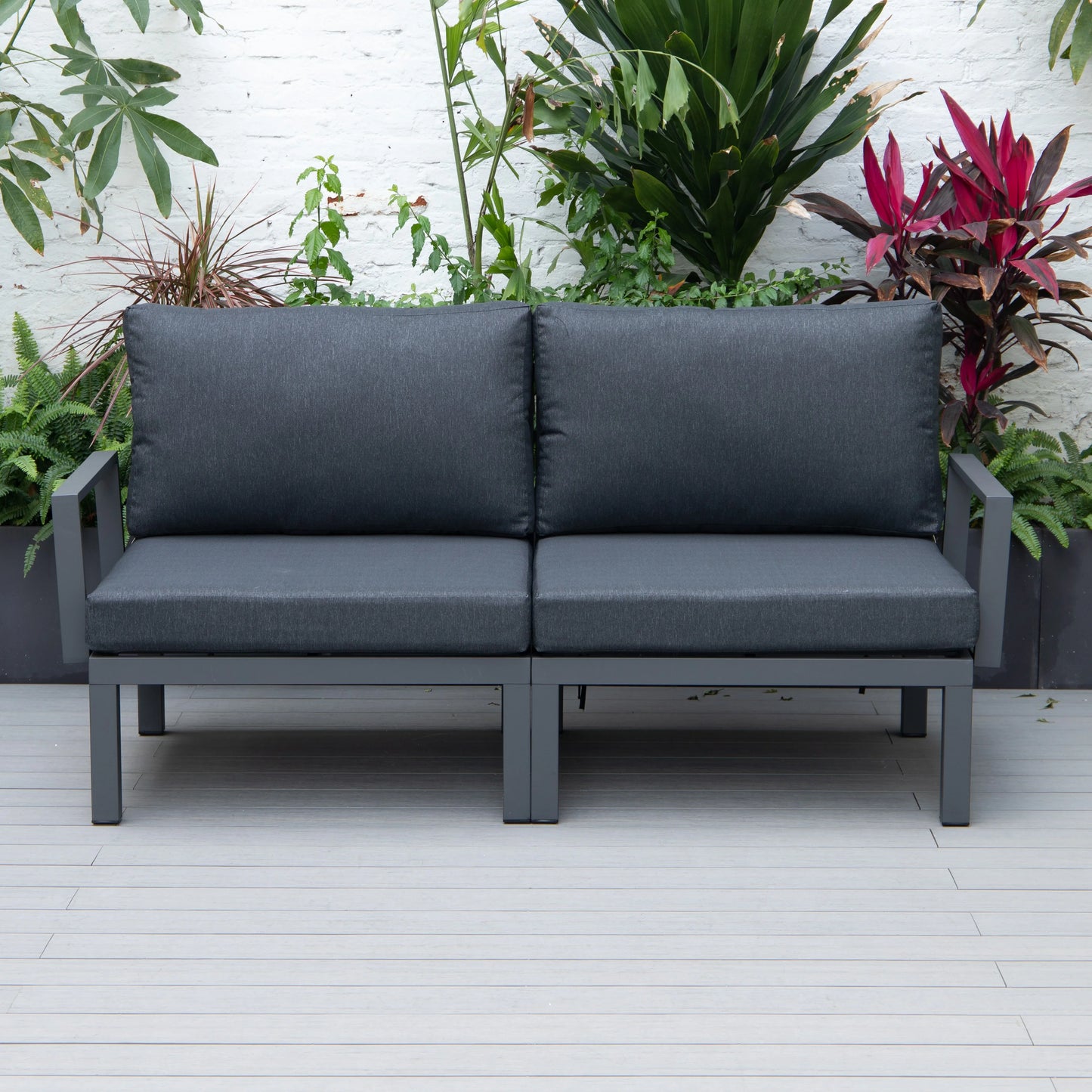 Hamilton 2-Piece ArmChair Upholstered in Polyester and Powder Coated Aluminum Frame - Elax Furniture