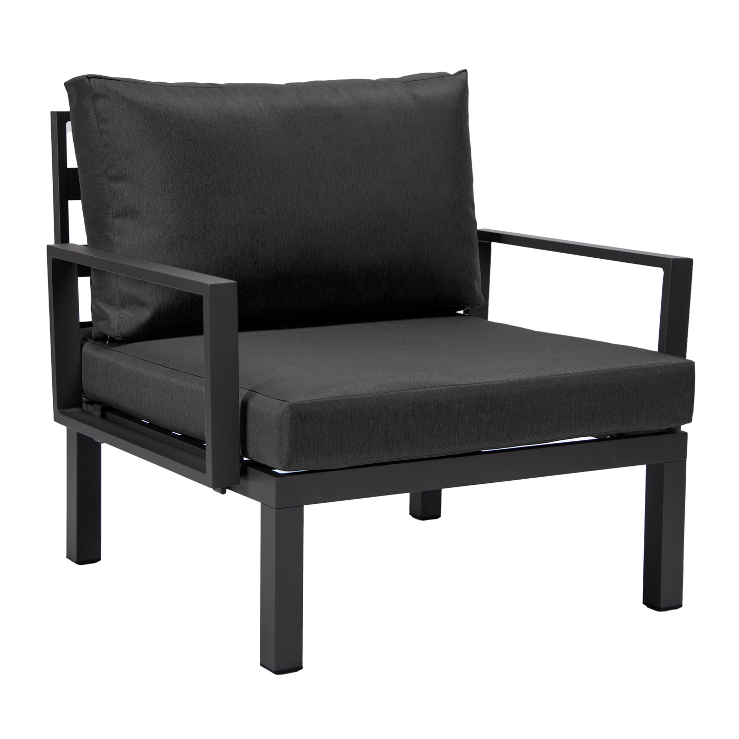 Hamilton 2-Piece ArmChair Upholstered in Polyester and Powder Coated Aluminum Frame - Elax Furniture