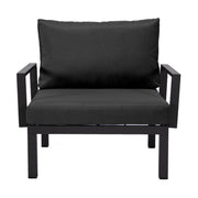 Hamilton 2-Piece ArmChair Upholstered in Polyester and Powder Coated Aluminum Frame - Elax Furniture