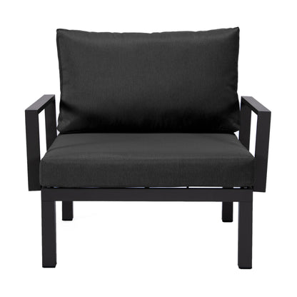 Hamilton 2-Piece ArmChair Upholstered in Polyester and Powder Coated Aluminum Frame - Elax Furniture