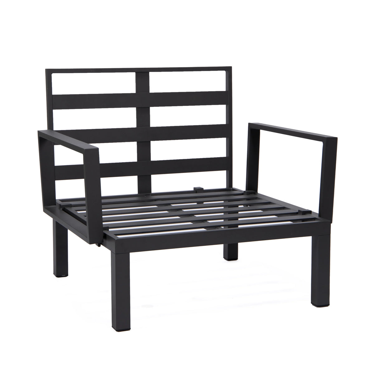 Hamilton 2-Piece ArmChair Upholstered in Polyester and Powder Coated Aluminum Frame - Elax Furniture