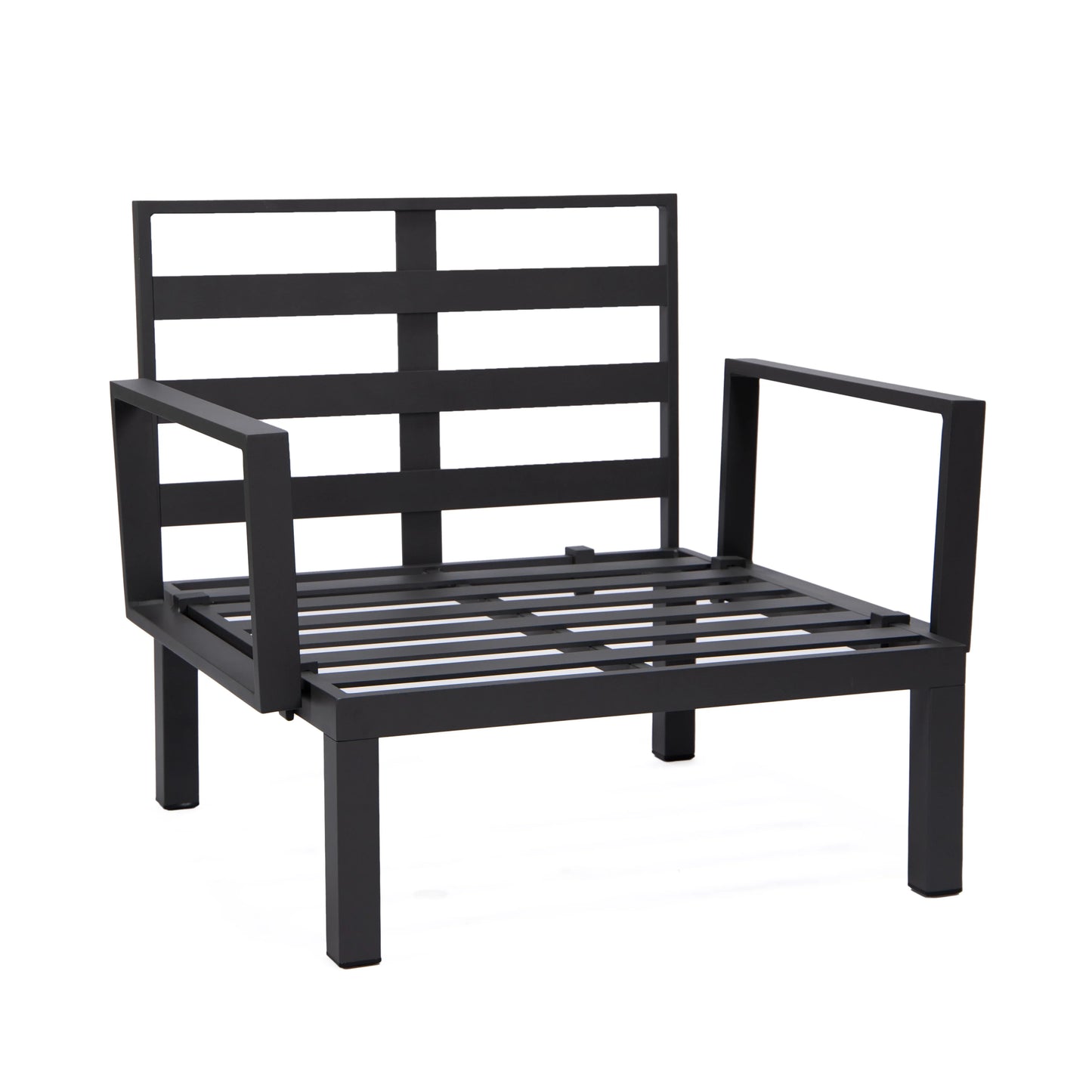 Hamilton 2-Piece ArmChair Upholstered in Polyester and Powder Coated Aluminum Frame - Elax Furniture