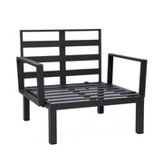 Hamilton 2-Piece ArmChair Upholstered in Polyester and Powder Coated Aluminum Frame - Elax Furniture