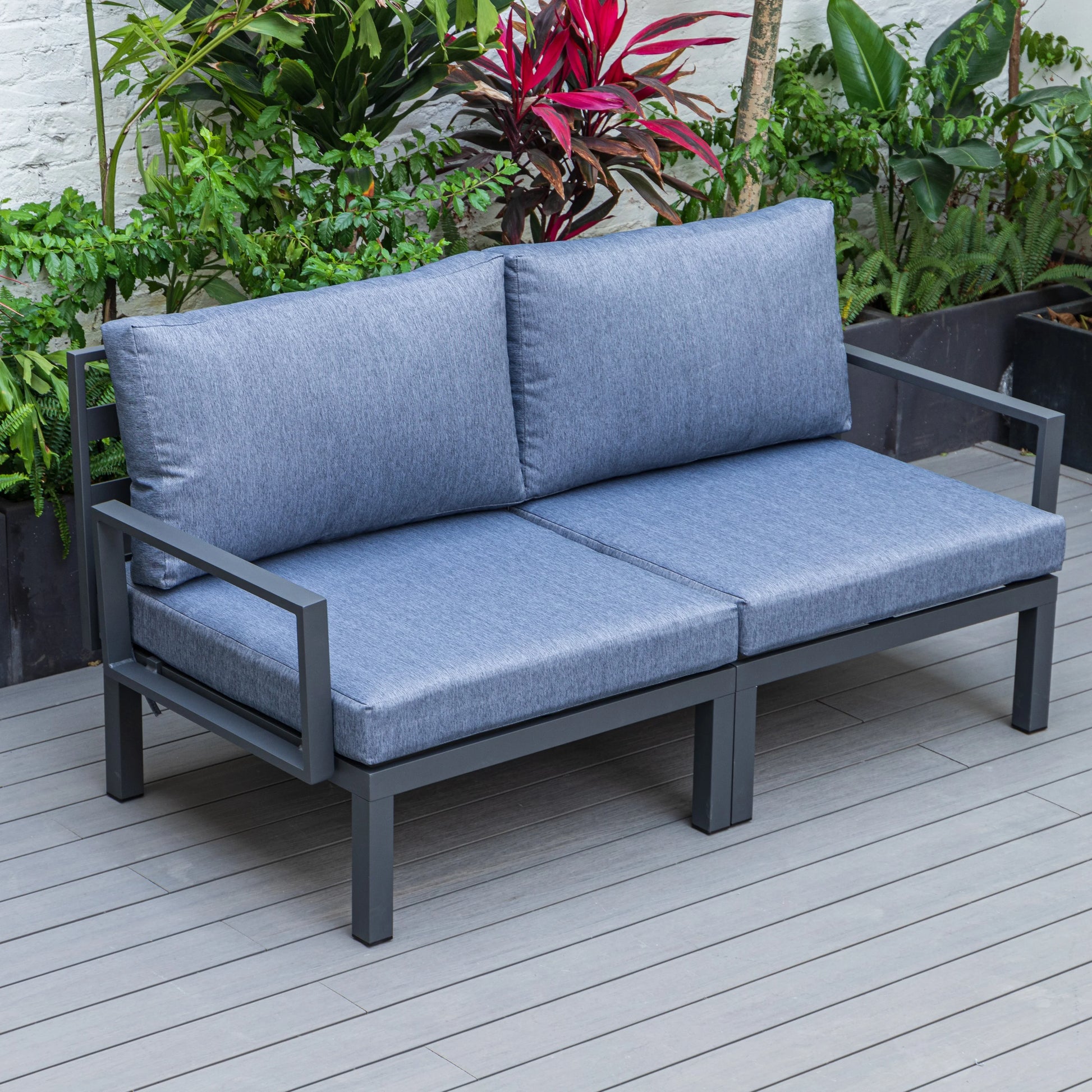 Hamilton 2-Piece ArmChair Upholstered in Polyester and Powder Coated Aluminum Frame - Elax Furniture