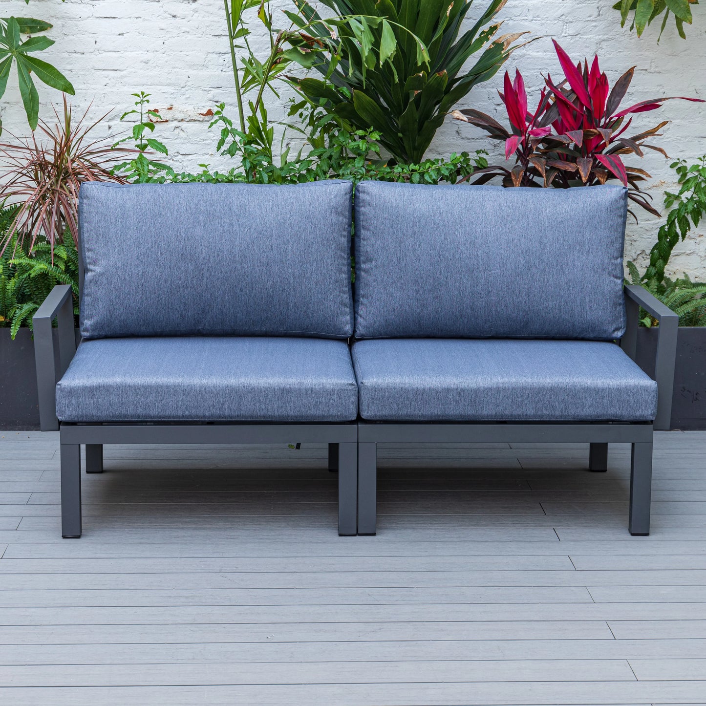Hamilton 2-Piece ArmChair Upholstered in Polyester and Powder Coated Aluminum Frame - Elax Furniture