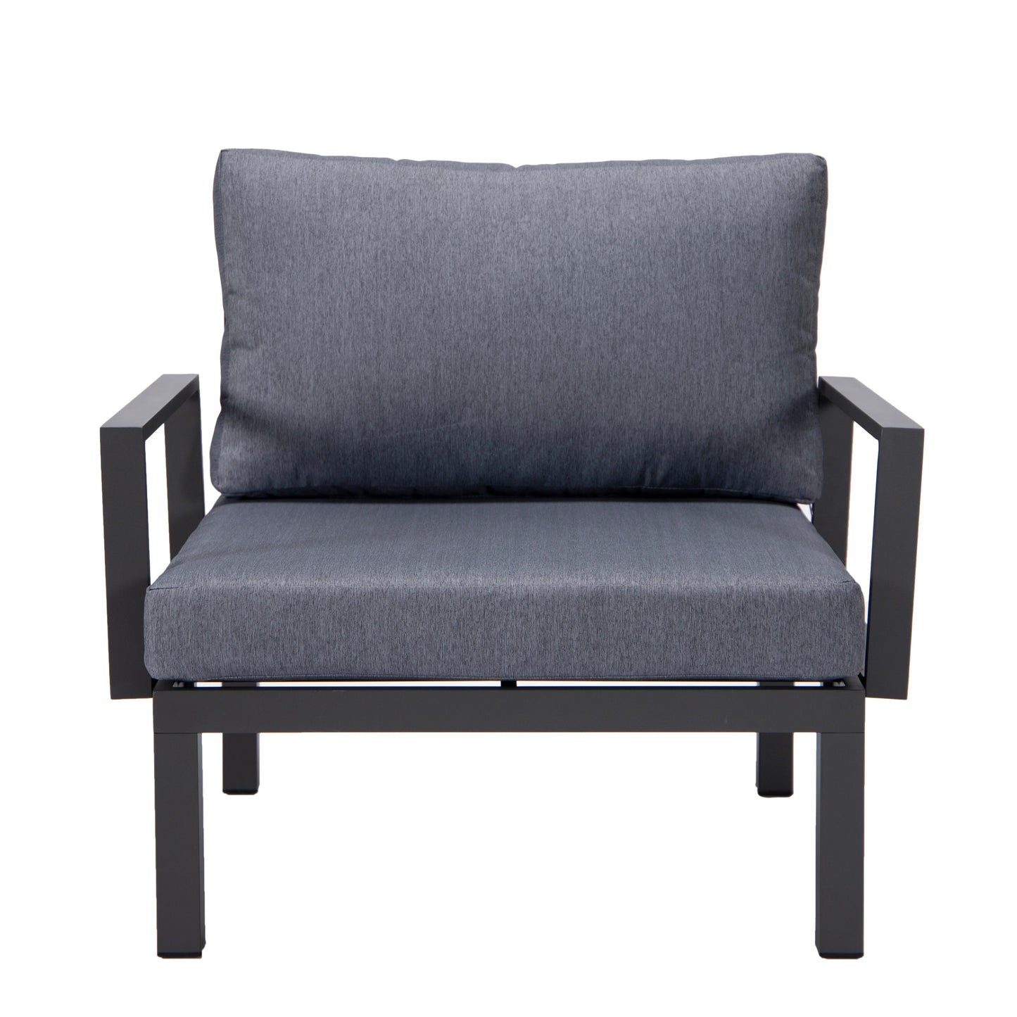 Hamilton 2-Piece ArmChair Upholstered in Polyester and Powder Coated Aluminum Frame - Elax Furniture