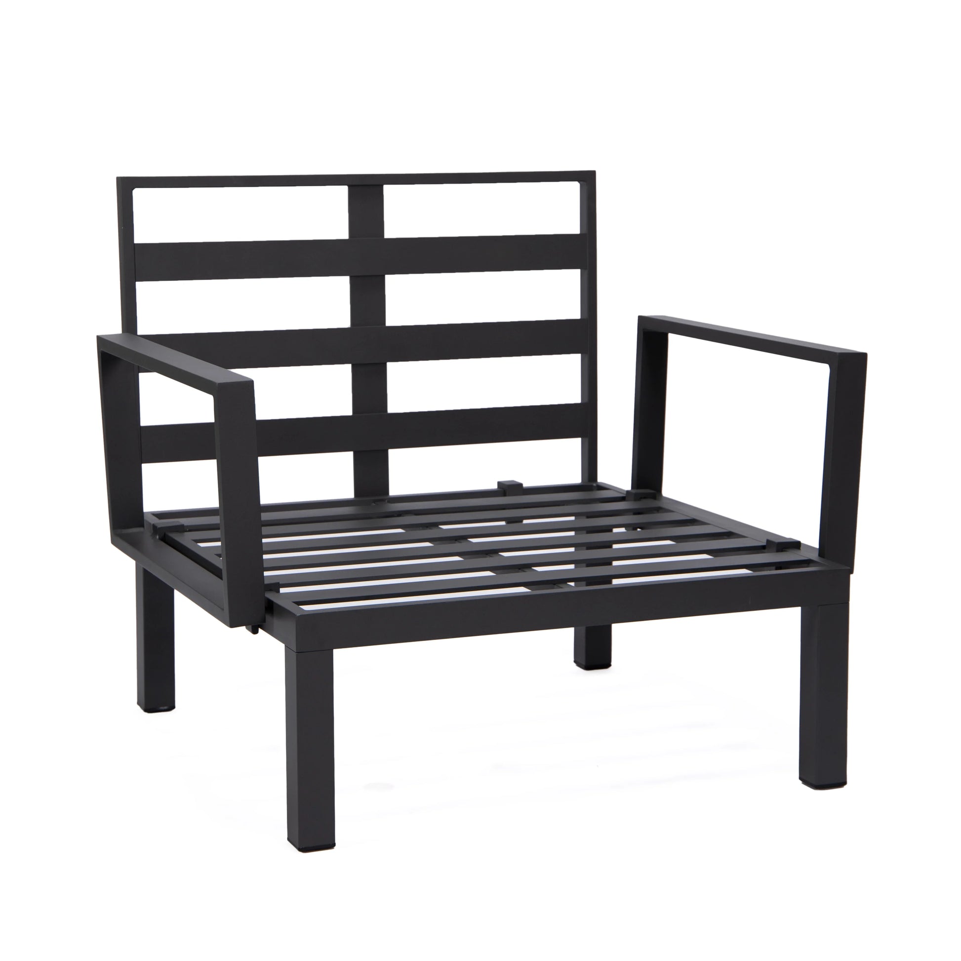 Hamilton 2-Piece ArmChair Upholstered in Polyester and Powder Coated Aluminum Frame - Elax Furniture