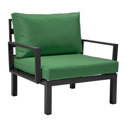 Hamilton 2-Piece ArmChair Upholstered in Polyester and Powder Coated Aluminum Frame - Elax Furniture