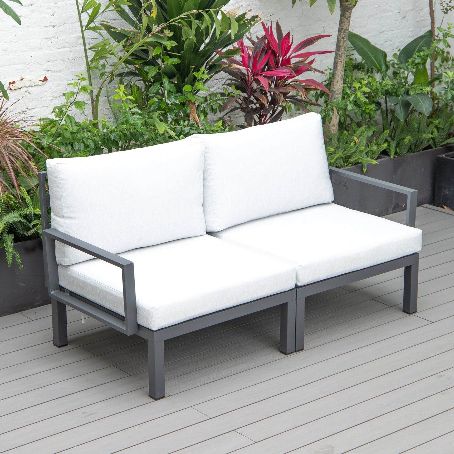 Hamilton 2-Piece ArmChair Upholstered in Polyester and Powder Coated Aluminum Frame - Elax Furniture