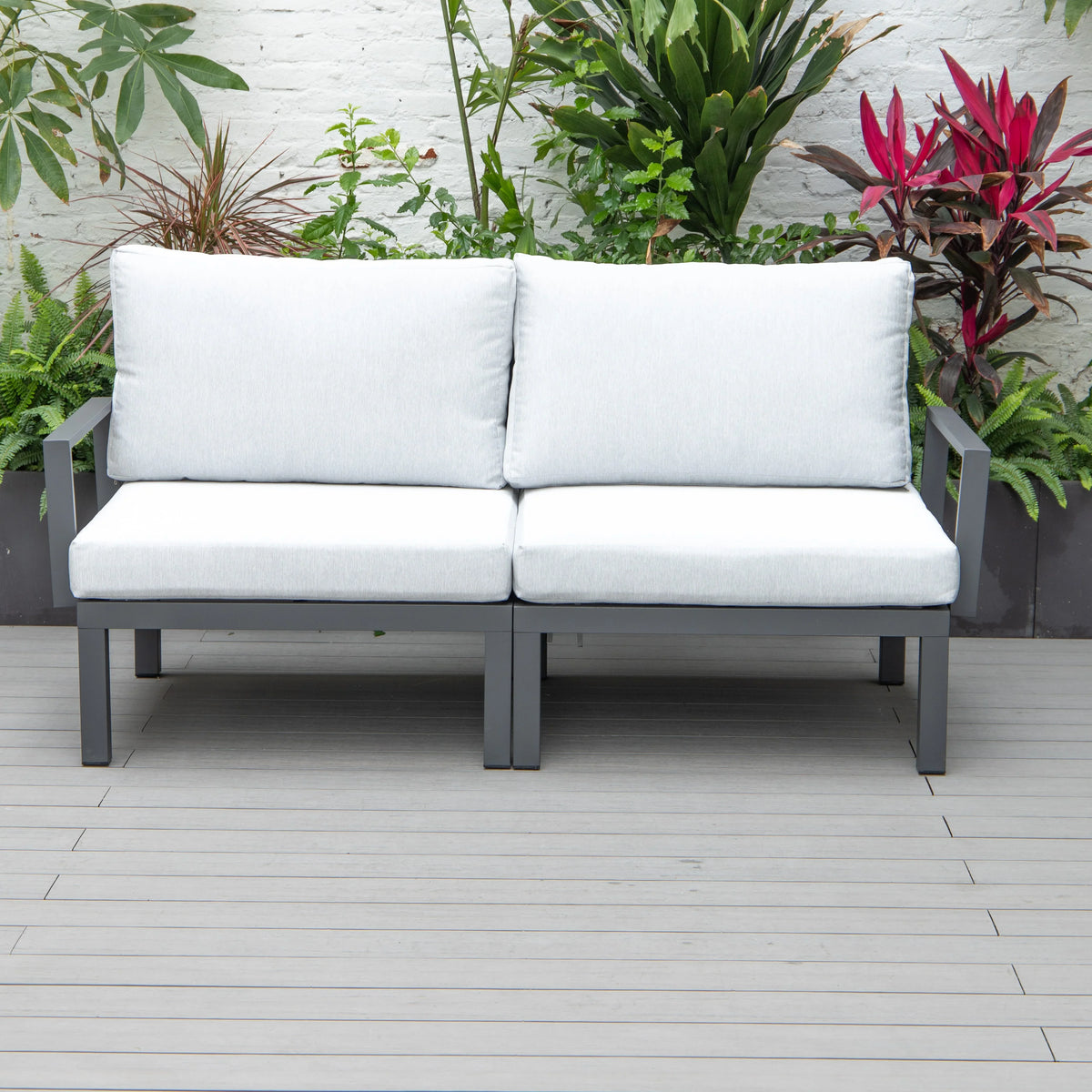 Hamilton 2-Piece ArmChair Upholstered in Polyester and Powder Coated Aluminum Frame - Elax Furniture