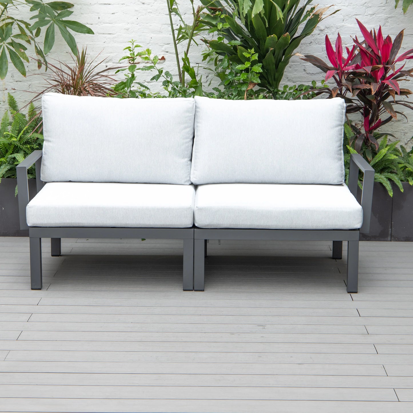 Hamilton 2-Piece ArmChair Upholstered in Polyester and Powder Coated Aluminum Frame - Elax Furniture