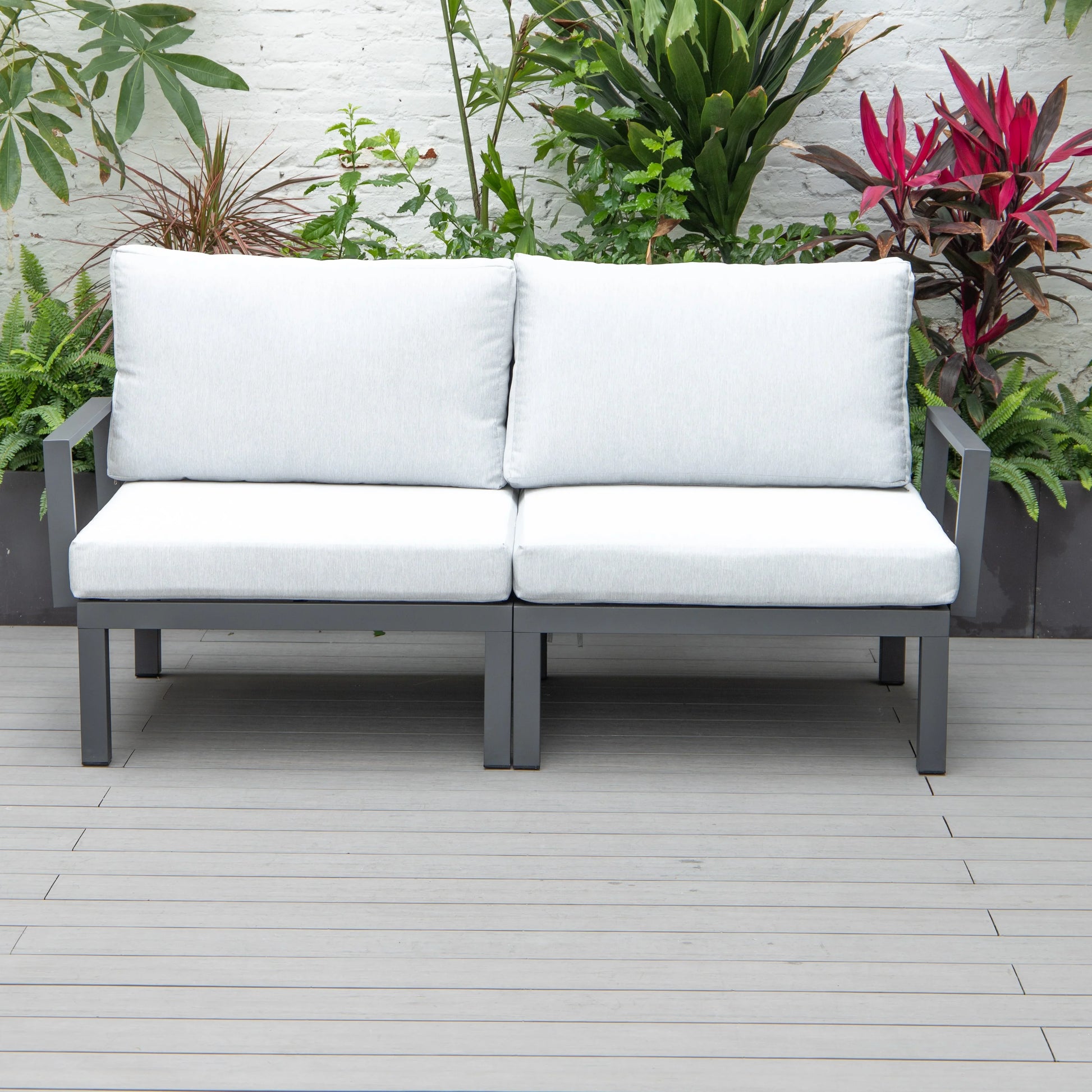 Hamilton 2-Piece ArmChair Upholstered in Polyester and Powder Coated Aluminum Frame - Elax Furniture