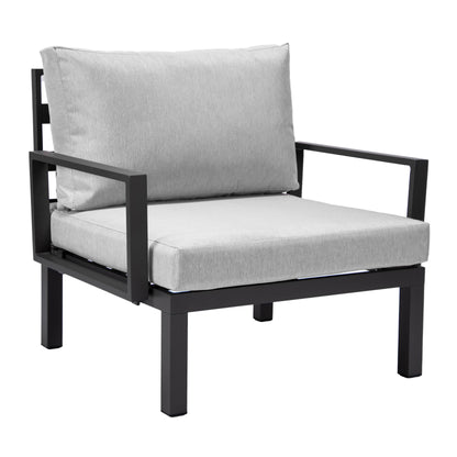 Hamilton 2-Piece ArmChair Upholstered in Polyester and Powder Coated Aluminum Frame - Elax Furniture