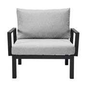 Hamilton 2-Piece ArmChair Upholstered in Polyester and Powder Coated Aluminum Frame - Elax Furniture