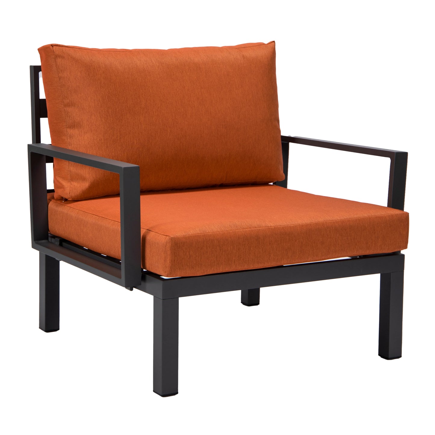 Hamilton 2-Piece ArmChair Upholstered in Polyester and Powder Coated Aluminum Frame - Elax Furniture