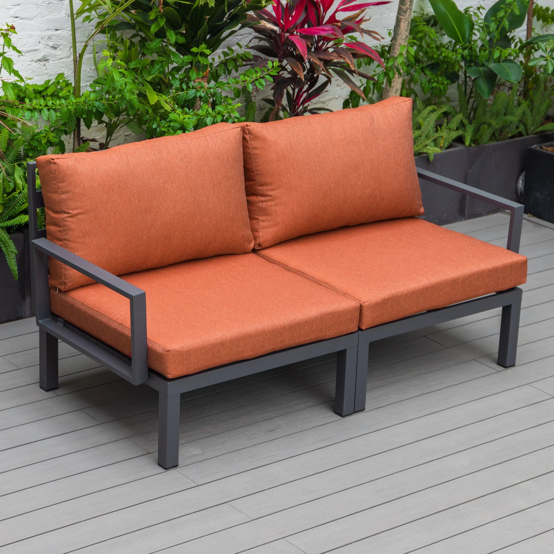 Hamilton 2-Piece ArmChair Upholstered in Polyester and Powder Coated Aluminum Frame - Elax Furniture