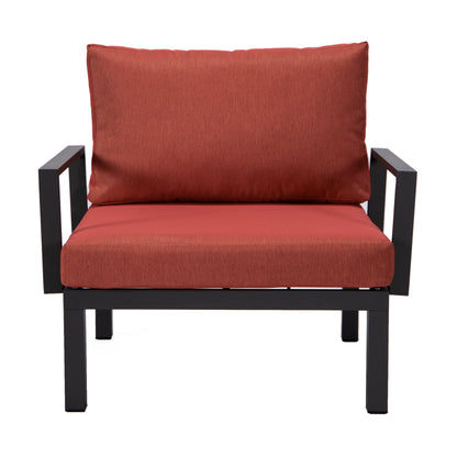 Hamilton 2-Piece ArmChair Upholstered in Polyester and Powder Coated Aluminum Frame - Elax Furniture