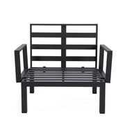 Hamilton 2-Piece ArmChair Upholstered in Polyester and Powder Coated Aluminum Frame - Elax Furniture