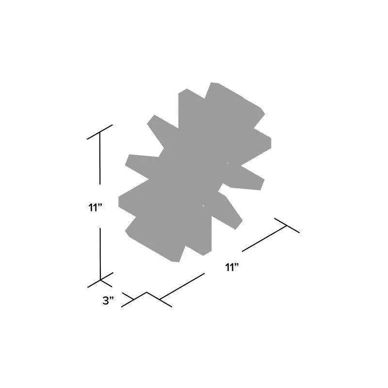 Vdara Modern Design Block Silent Non-Ticking Wall Clock - Elax Furniture