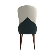 Havana Leather Dining Chair with a Two-Tone Color Design and Rubberwood Legs - Elax Furniture