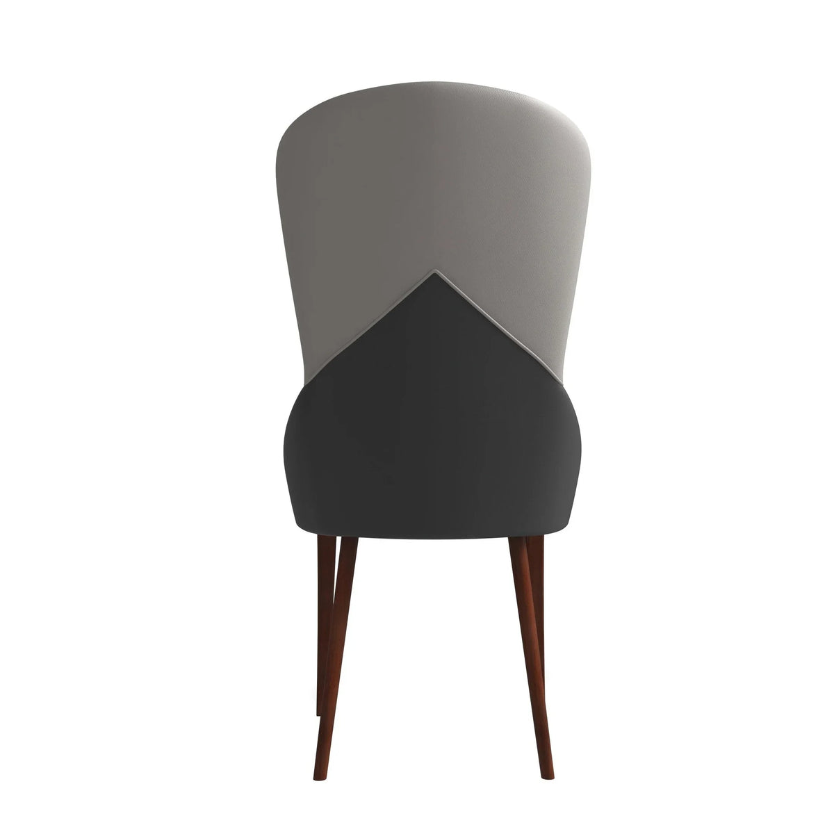 Havana Leather Dining Chair with a Two-Tone Color Design and Rubberwood Legs - Elax Furniture