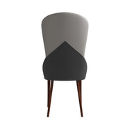 Havana Leather Dining Chair with a Two-Tone Color Design and Rubberwood Legs - Elax Furniture