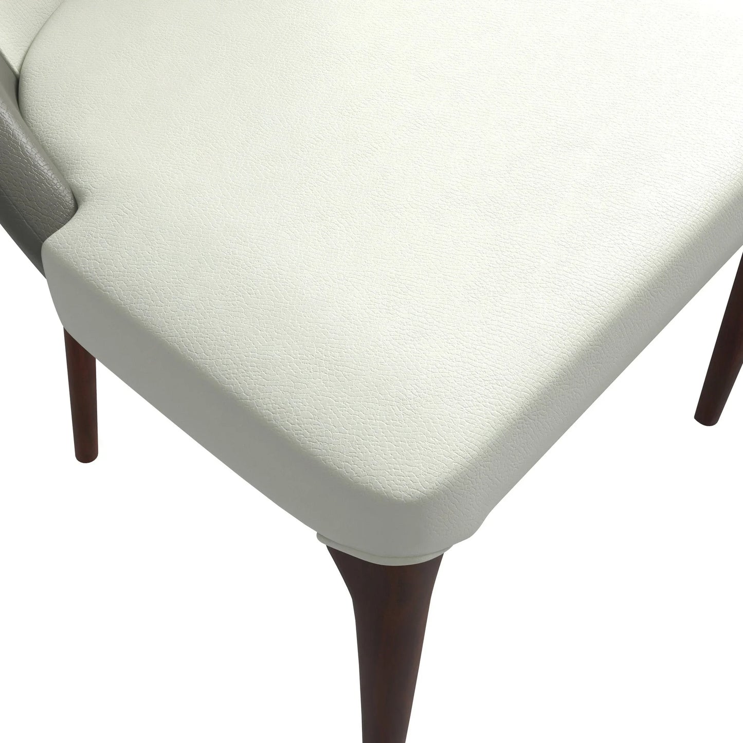 Havana Leather Dining Chair with a Two-Tone Color Design and Rubberwood Legs - Elax Furniture