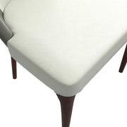 Havana Leather Dining Chair with a Two-Tone Color Design and Rubberwood Legs - Elax Furniture