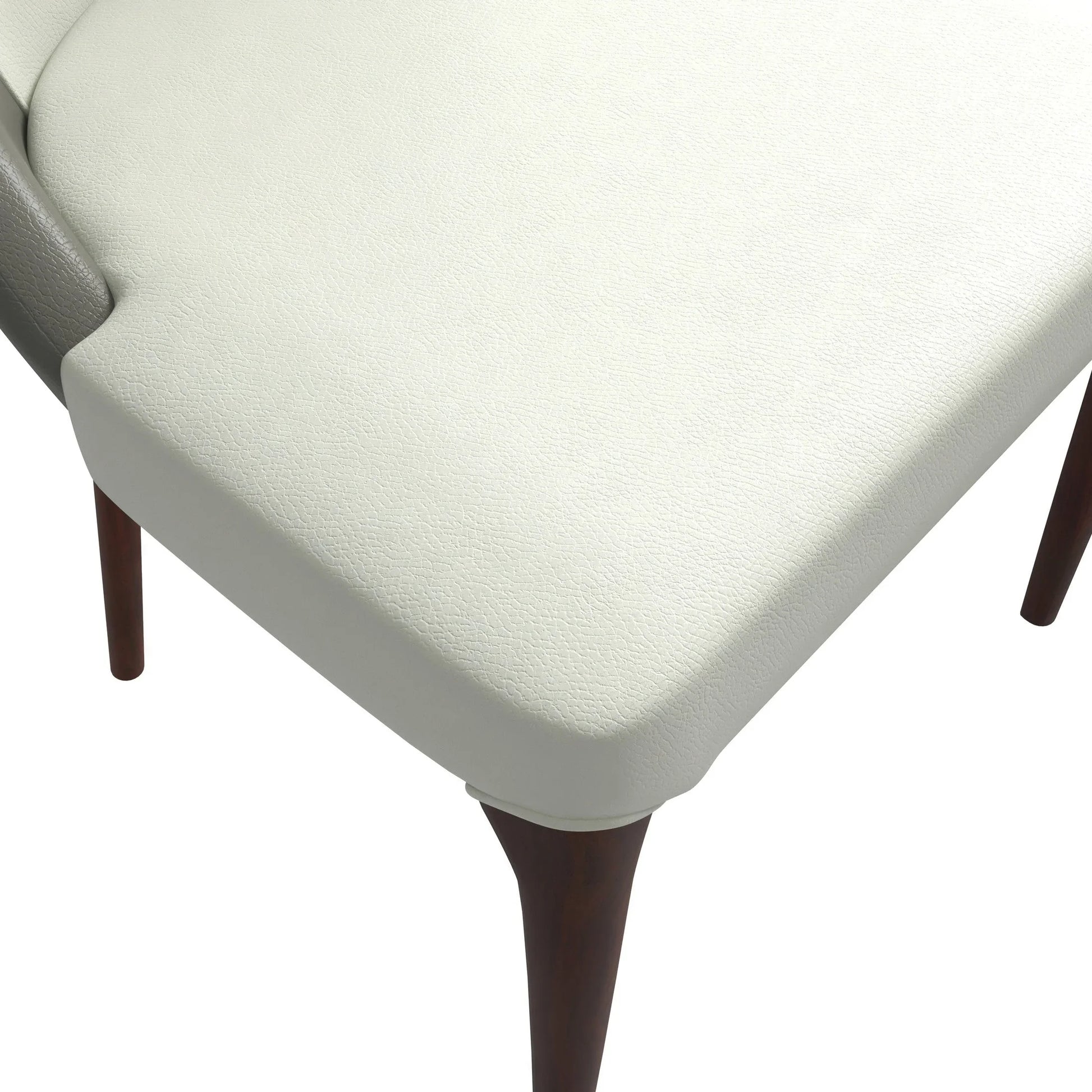 Havana Leather Dining Chair with a Two-Tone Color Design and Rubberwood Legs - Elax Furniture