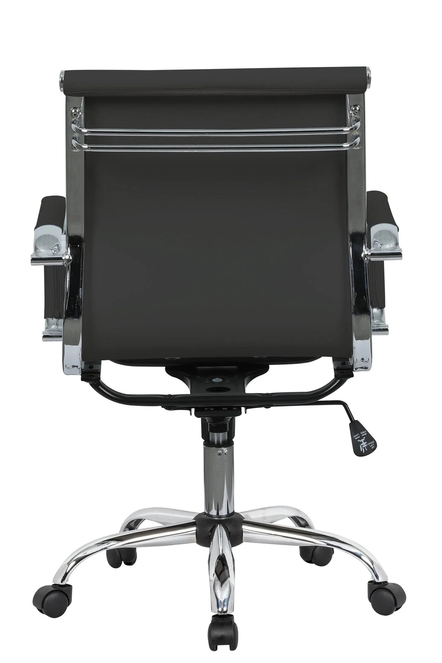 Harris Mid-Back Leather Adjustable Office Conference Chair with Armrests - Elax Furniture