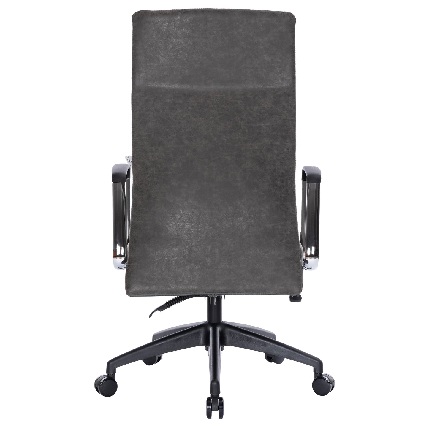 Hilton High-Back Leather Office Chair Adjustable Seat Height in Nylon - Elax Furniture