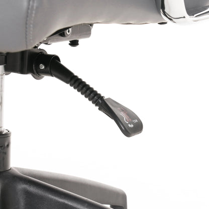 Hilton High-Back Leather Office Chair Adjustable Seat Height in Nylon - Elax Furniture