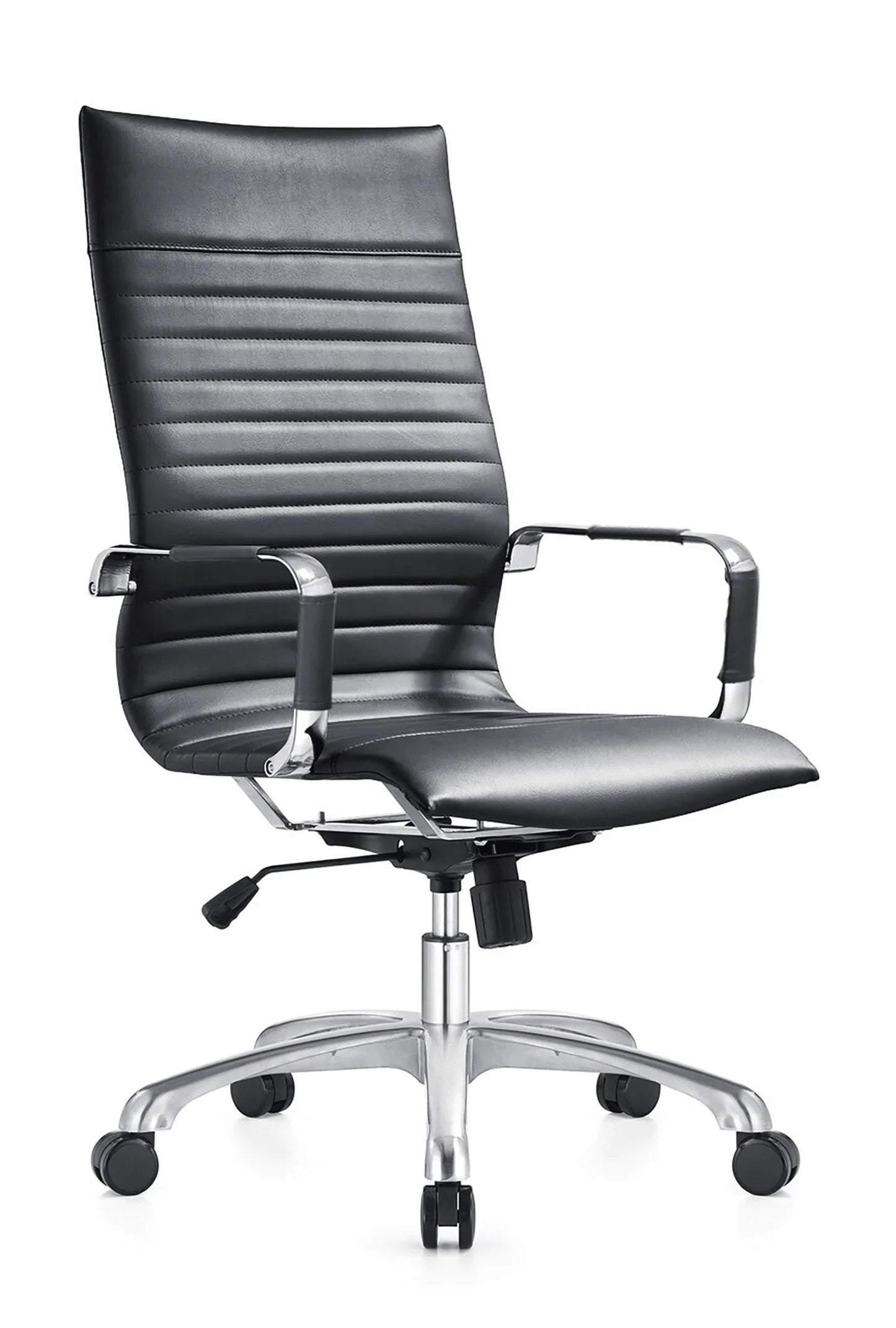 Harris Leather High-Back Adjustable Office Conference Chair with Armrests - Elax Furniture
