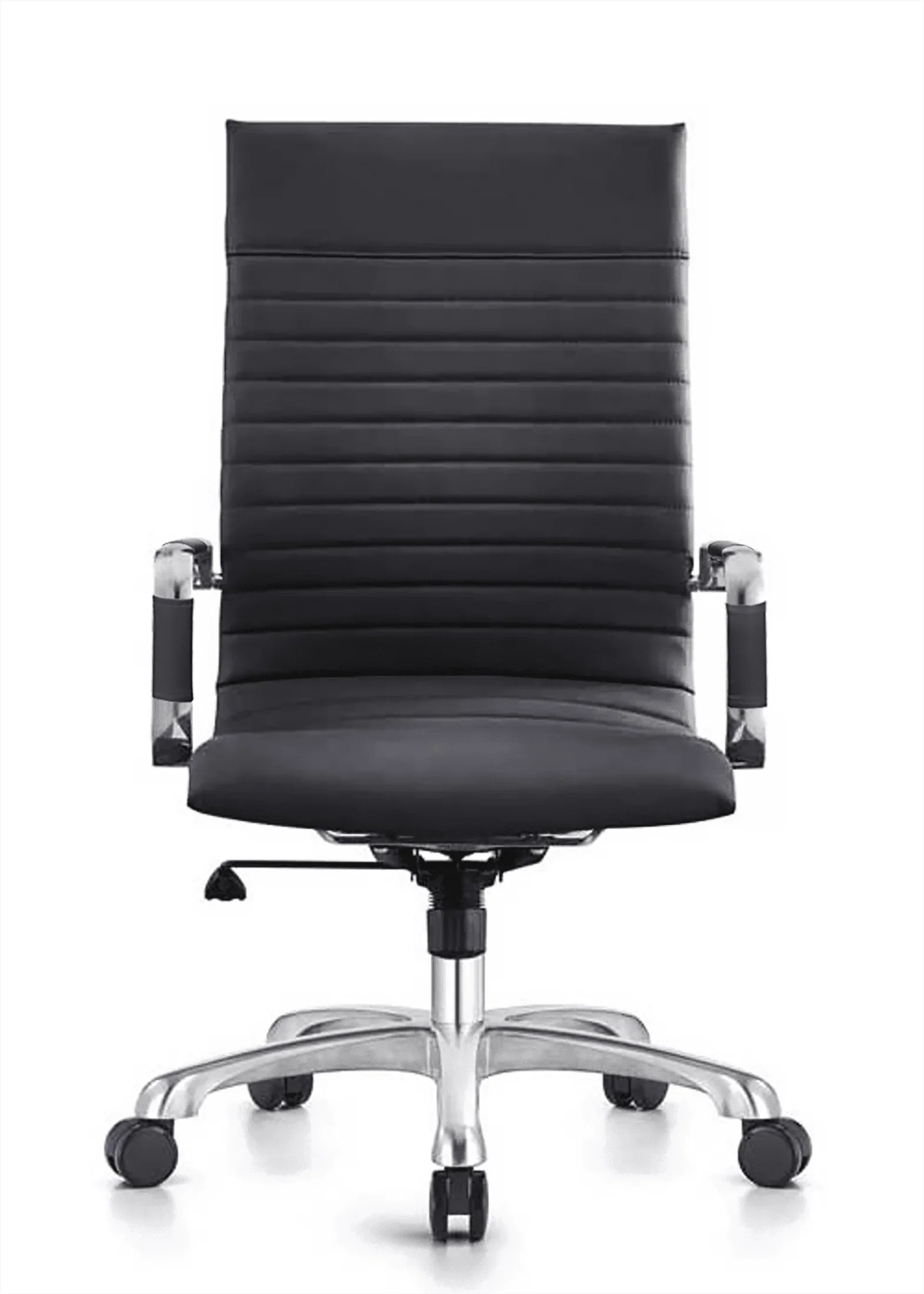 Harris Leather High-Back Adjustable Office Conference Chair with Armrests - Elax Furniture