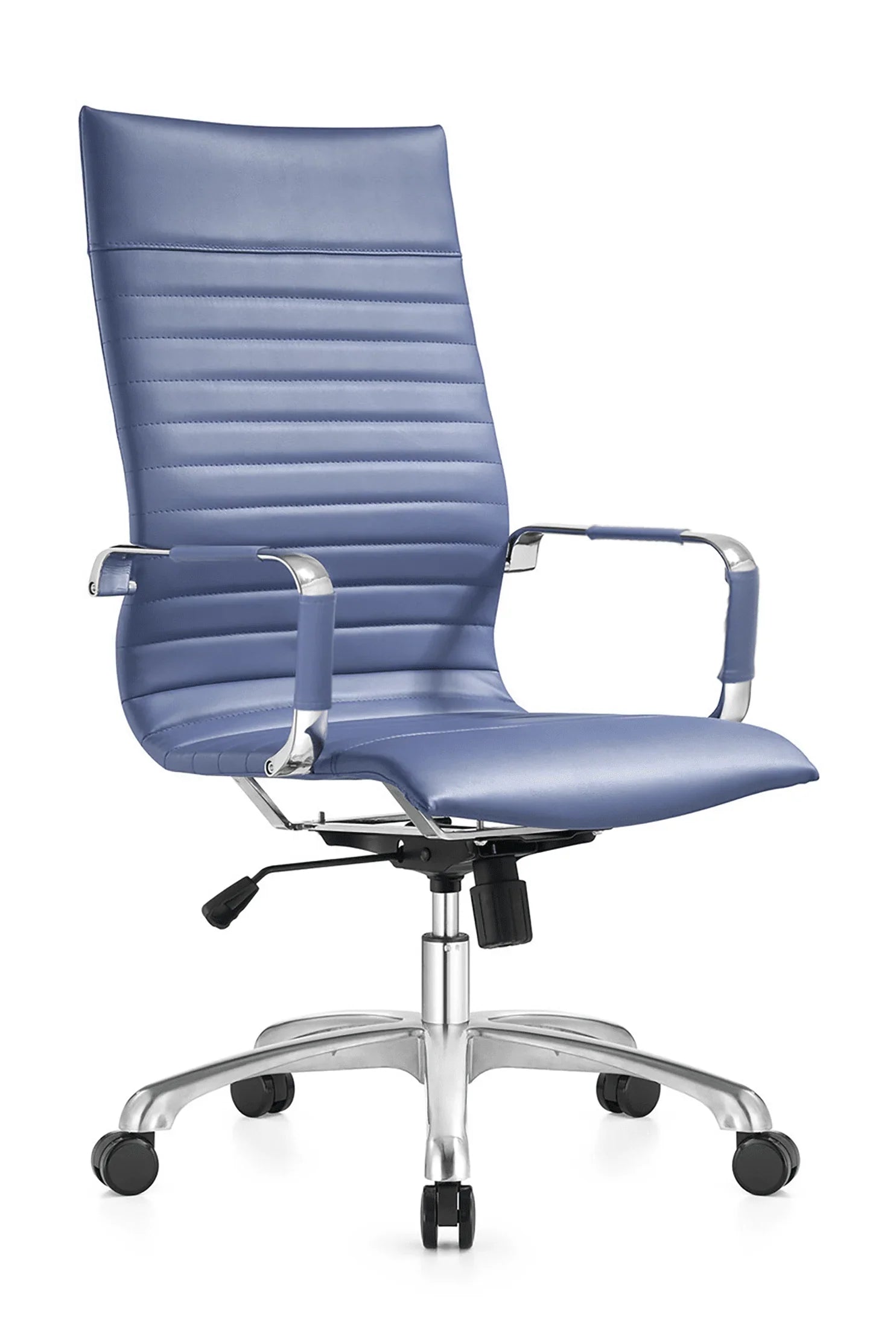 Harris Leather High-Back Adjustable Office Conference Chair with Armrests - Elax Furniture