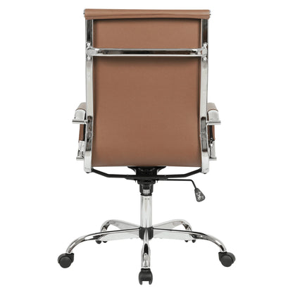 Harris Leather High-Back Adjustable Office Conference Chair with Armrests - Elax Furniture