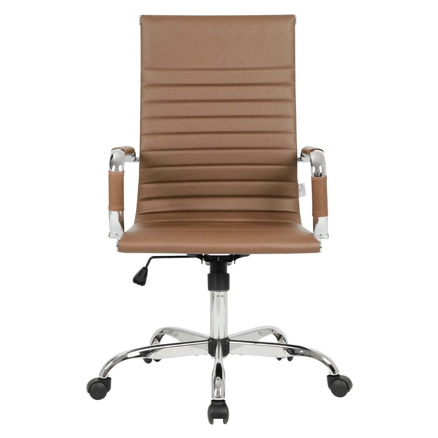 Harris Leather High-Back Adjustable Office Conference Chair with Armrests - Elax Furniture
