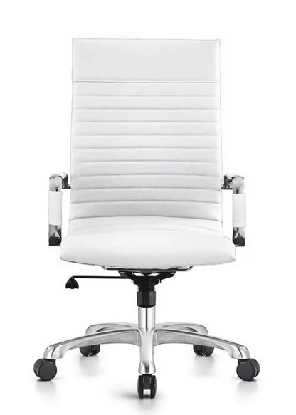 Harris Leather High-Back Adjustable Office Conference Chair with Armrests - Elax Furniture