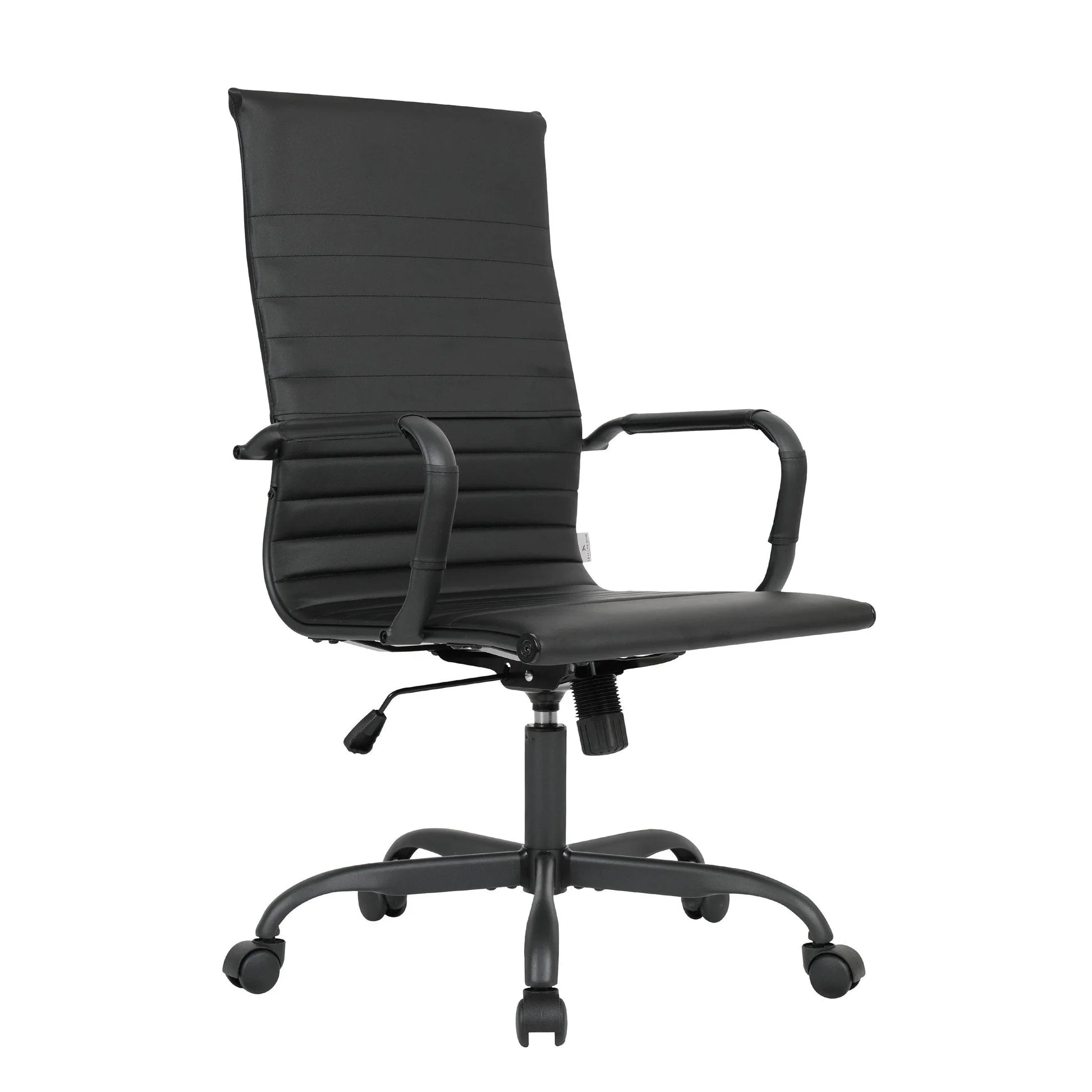Harris Leather High-Back Adjustable Office Conference Chair with Armrests - Elax Furniture