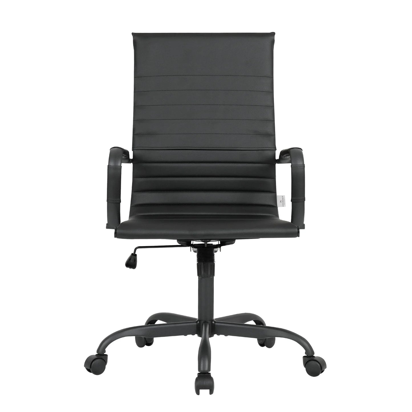 Harris Leather High-Back Adjustable Office Conference Chair with Armrests - Elax Furniture