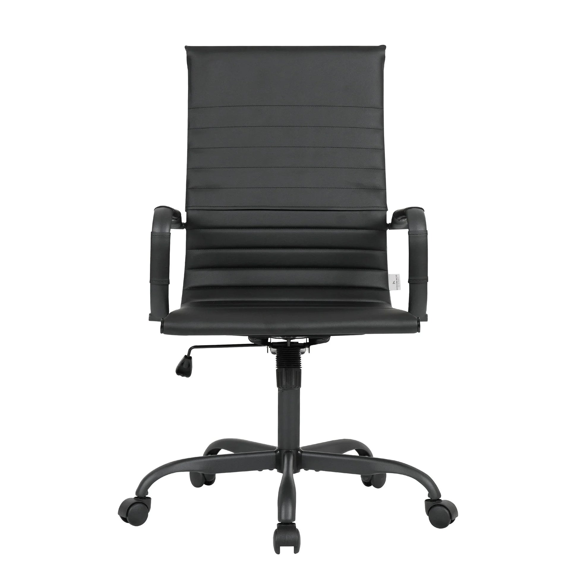 Harris Leather High-Back Adjustable Office Conference Chair with Armrests - Elax Furniture