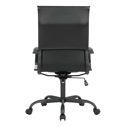 Harris Leather High-Back Adjustable Office Conference Chair with Armrests - Elax Furniture