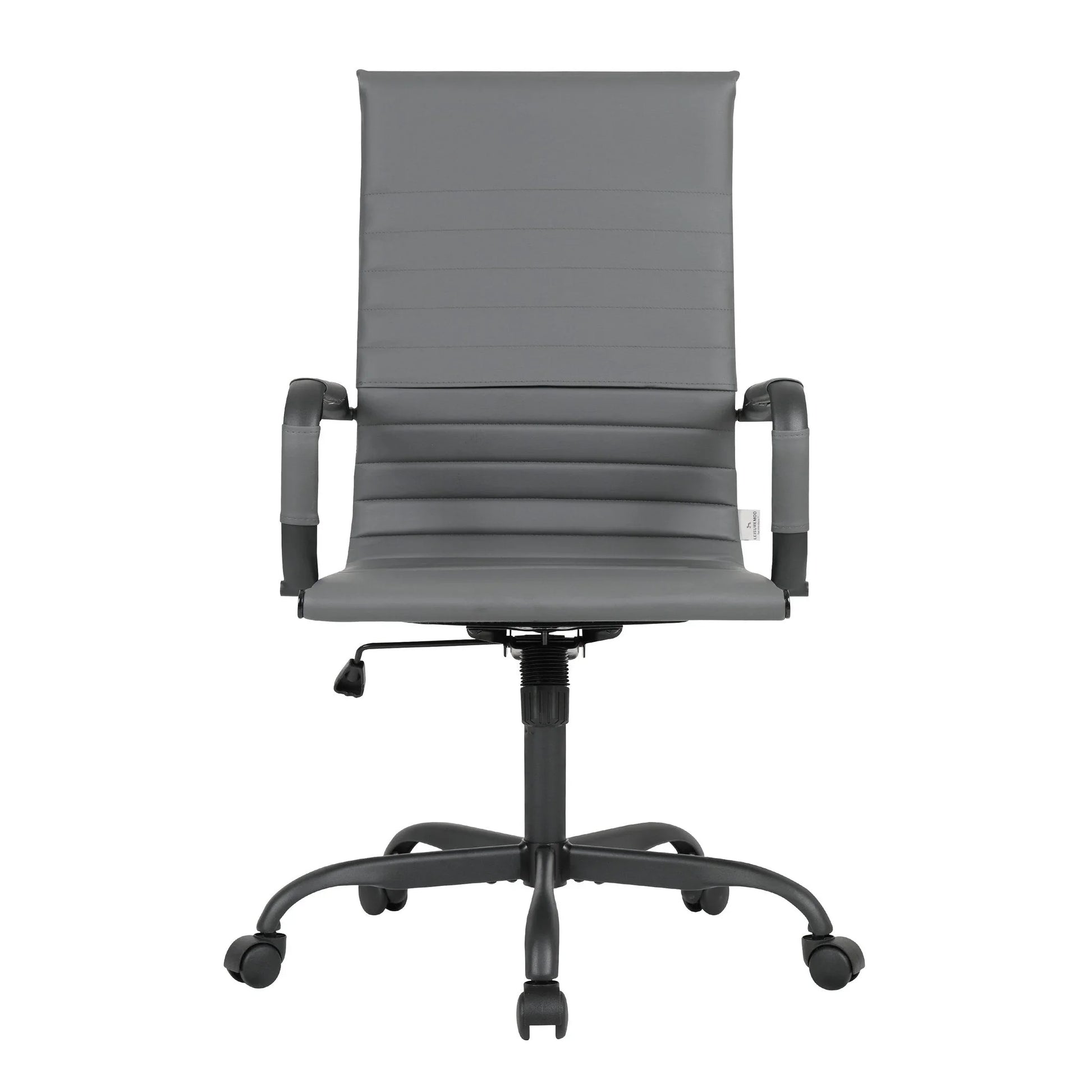Harris Leather High-Back Adjustable Office Conference Chair with Armrests - Elax Furniture