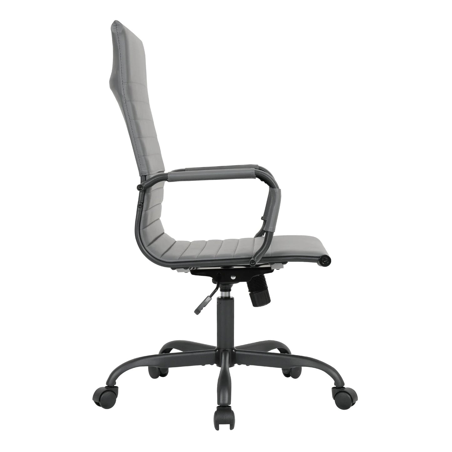 Harris Leather High-Back Adjustable Office Conference Chair with Armrests - Elax Furniture