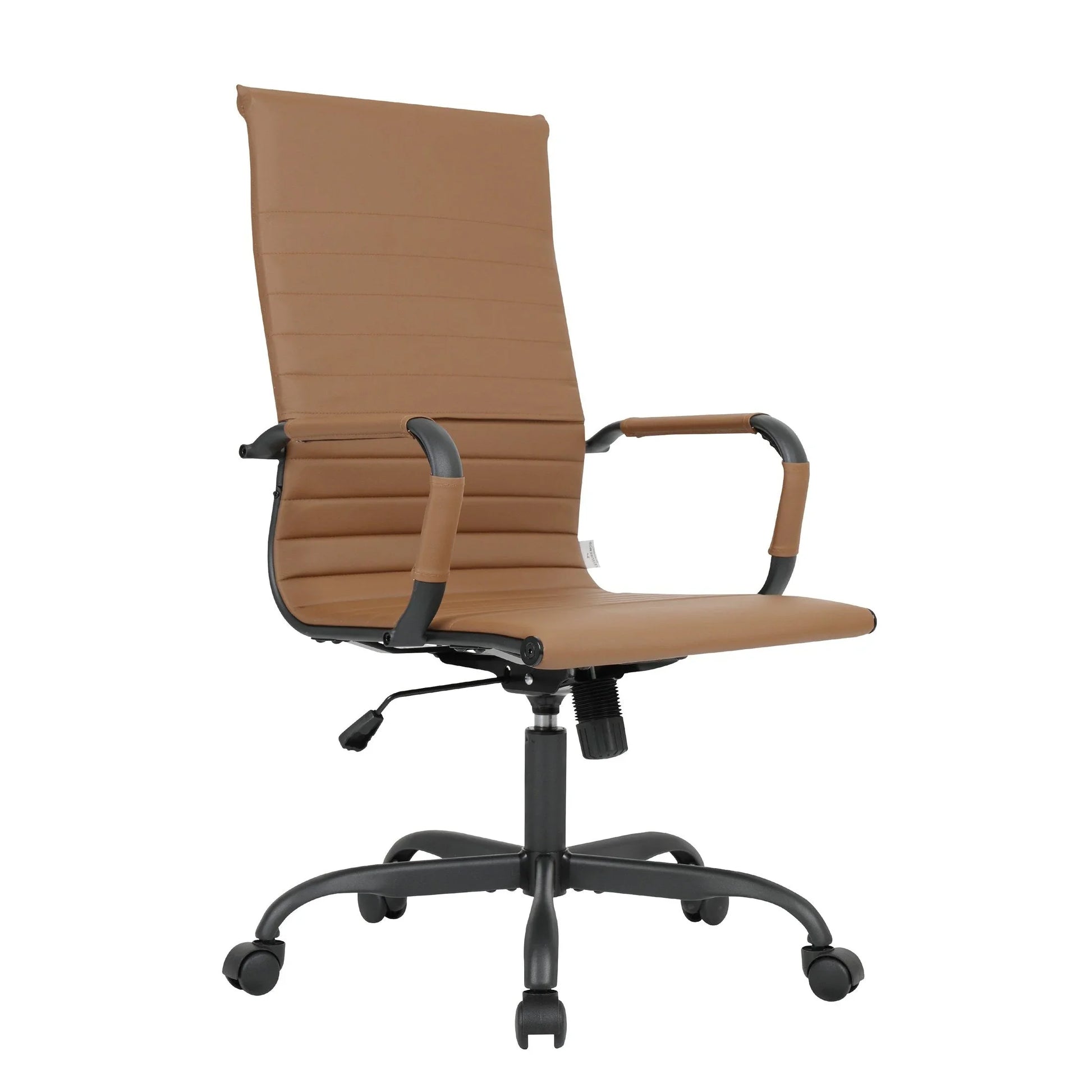 Harris Leather High-Back Adjustable Office Conference Chair with Armrests - Elax Furniture